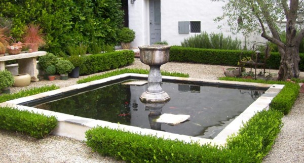 jardin déco bassin eau