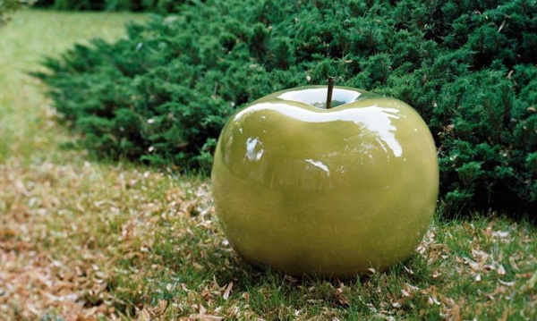 jardin décoration pomme verte objet design