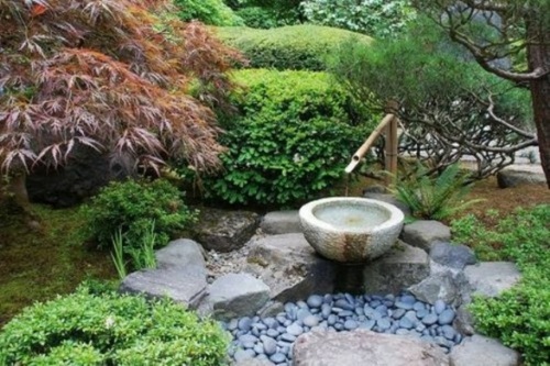 jardin japonais deco etang eau