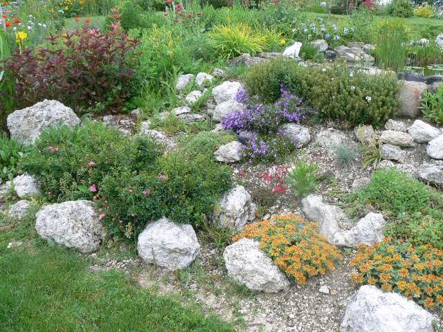 jardin rocaille pierre