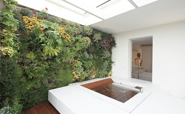 jardin vertical salle de bain