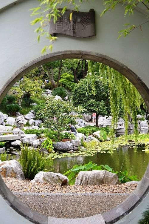 jardin zen japon ouverture circulaire jardinier