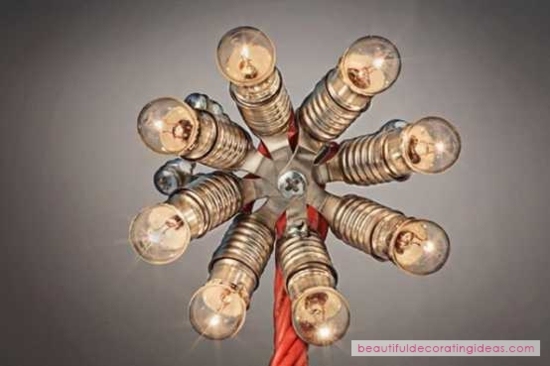 lampe design industrieil deco fleur