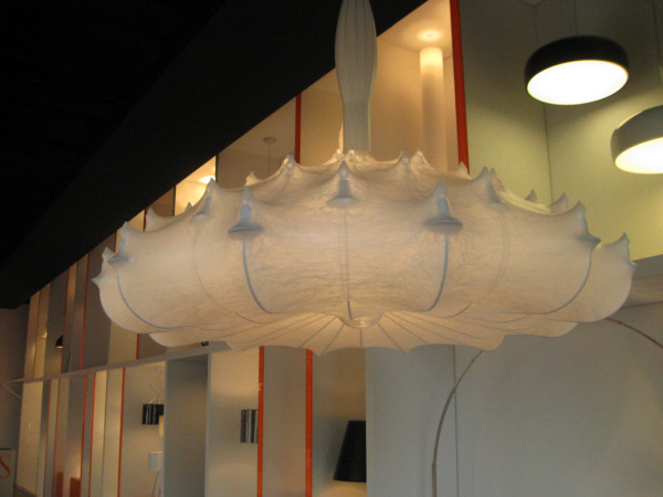 lampe suspendue blanche contemporaine papier