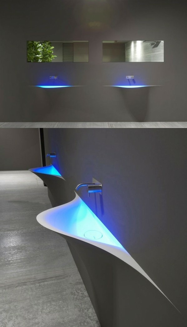 lavabo design lumineux Antonio Lupi