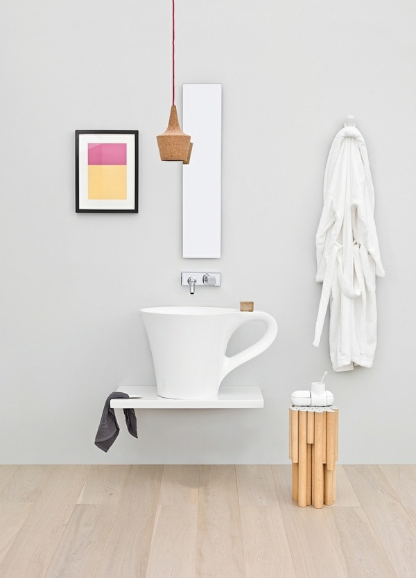 lavabo forme tasse café originale design petite