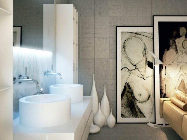 lavabo moderne decoration artistique
