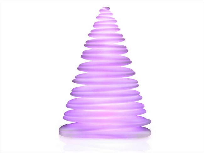 luminaire-LED-Chrismy-lampe-poser-lilass-pâle-sapin luminaire à LED