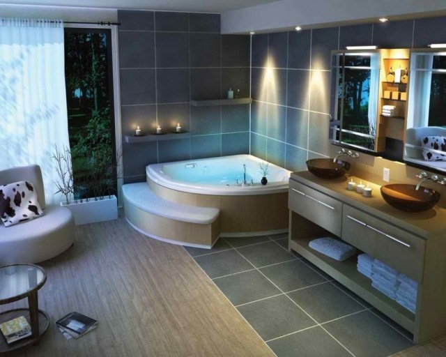 luminaire-salle-de-bains-idée-originale-spots-encastrés-baignoire