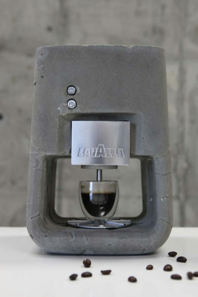 machine à café design grise lavazza