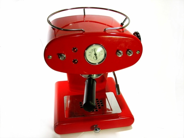 machine à café design rouge luca
