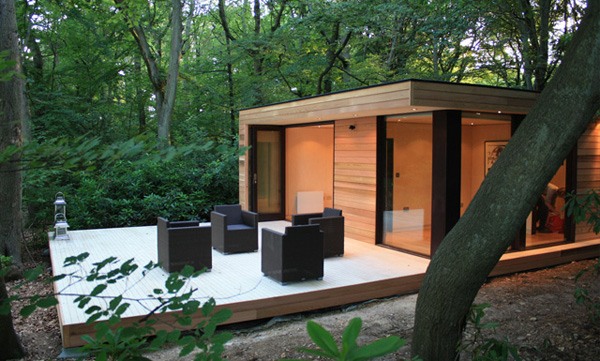 maison de jardin cozy bois moderne