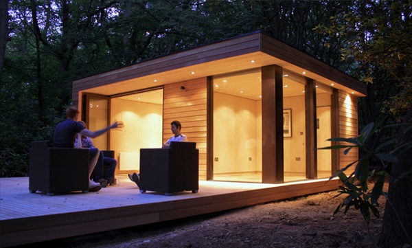 maison de ardin design bois verre