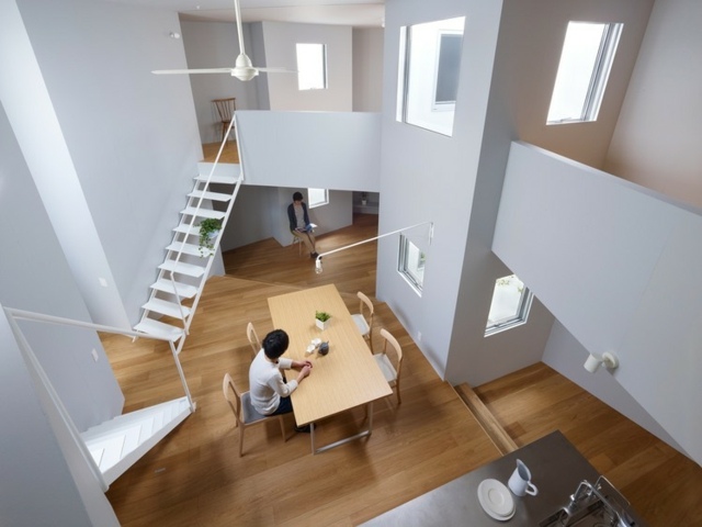 maison deco minimaliste plancher en bois