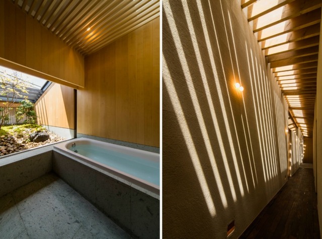 maison japonaise salle bain couloir