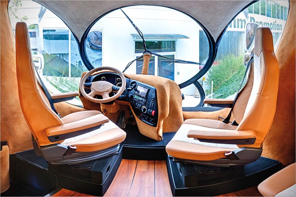 maison mobile de luxe cabine pilotage