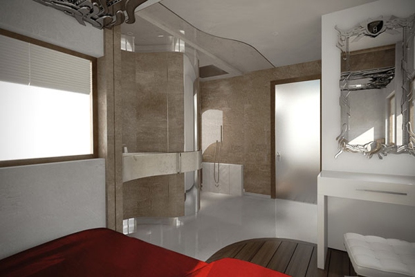 maison mobile de luxe salle de bain
