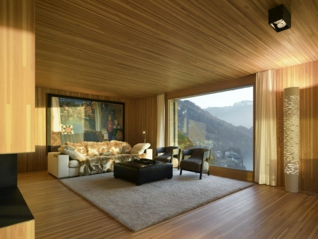maison moderne Suisse salon
