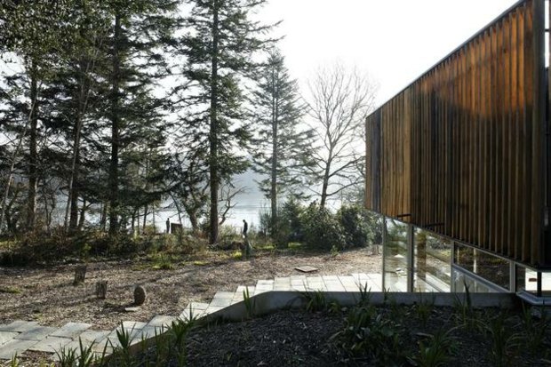 maison moderne bois extrieur