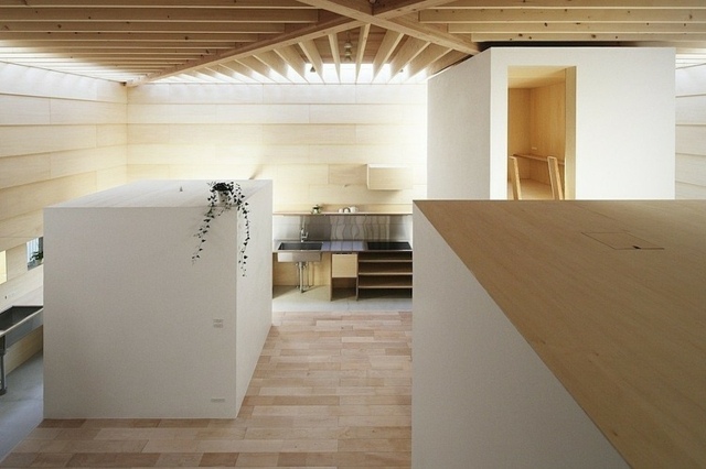 maison moderne japonaise style minimaliste éclairage lumiere