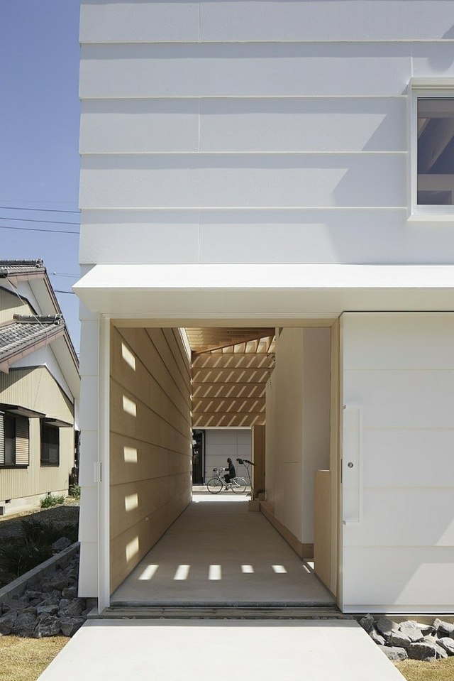 maison moderne japonaise extérieurs vue dehors environnement