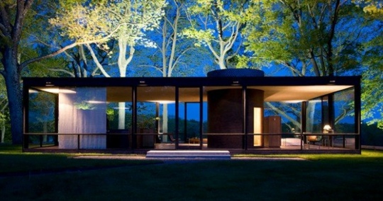 maison moderne verre architecture philip johnson