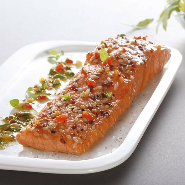 menu Saint Valentin saumon epices