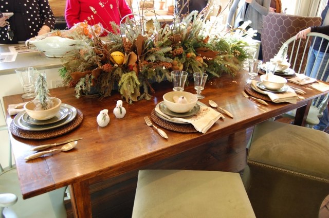 merveilleuse autumne déco table salle manger plantes nature