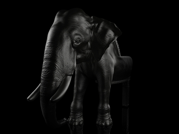 meuble contemporain salon chaise éléphant