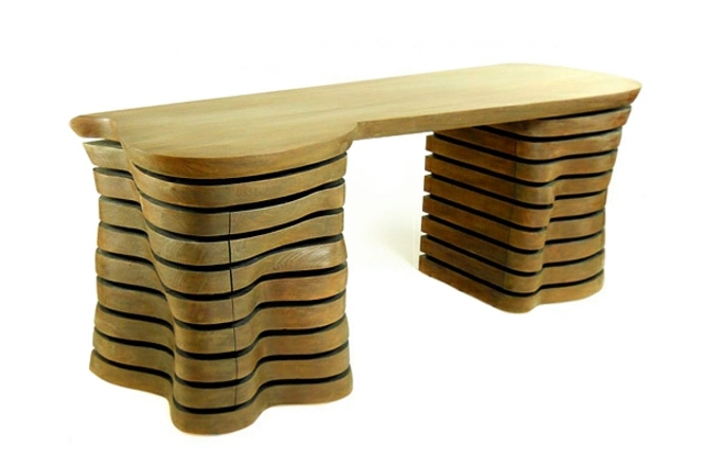 meuble de bureau en bois original