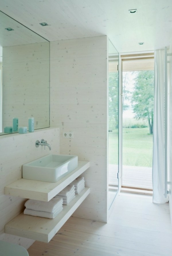 meuble rangement blanc salle de bain