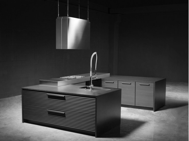 meubles cuisine alluminium design Schiffini