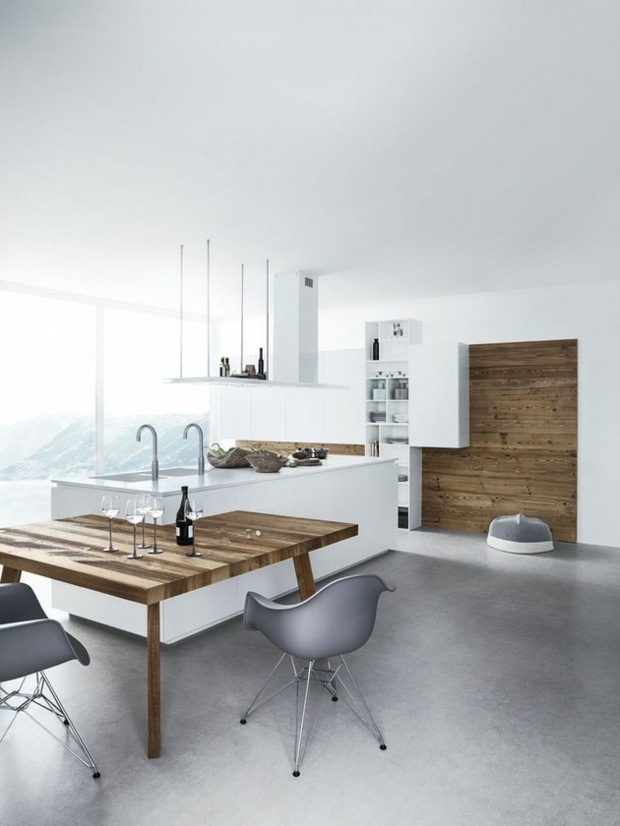 meubles cuisine bois modernes