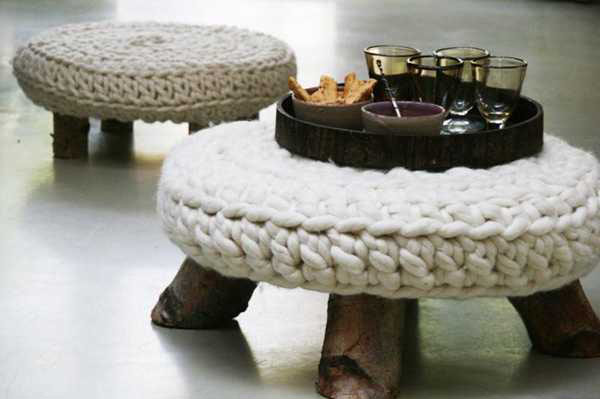meubles de design cosy tricot table bois