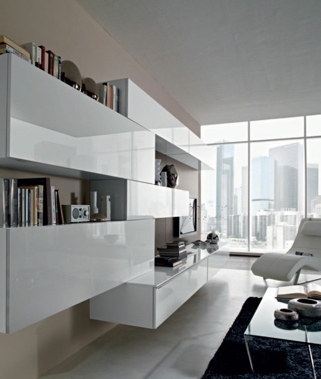 meubles de salon design blanc