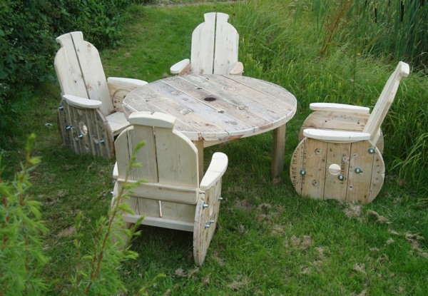 meubles jardin design bois