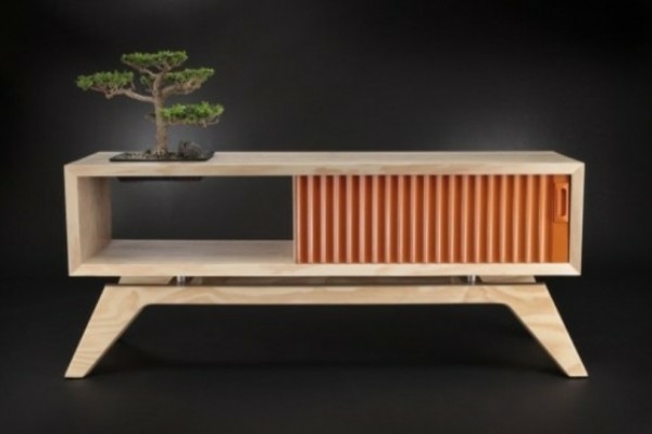 meubles en bois naturel minimaliste
