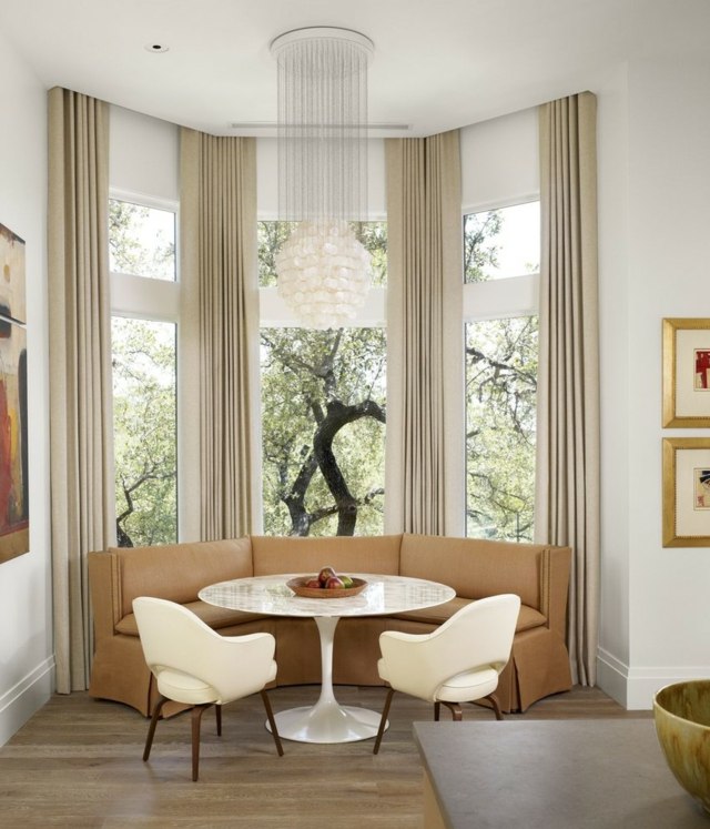 meubles modernes décoration rideaux plis