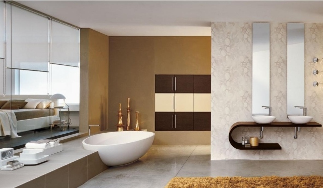 meubles-salle-de-bains-idée-originale-baignoire-ovale