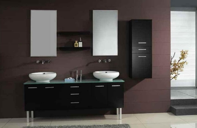 meubles-salle-de-bains-idée-originale-double-vasque-miroir