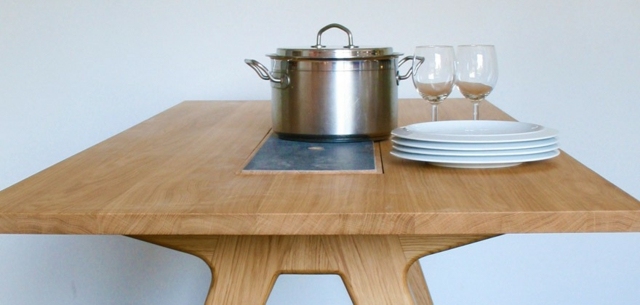 meubles scandinaves table bois clair massif