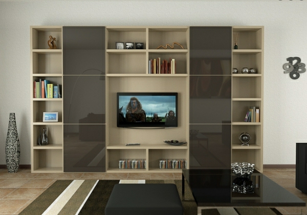 meubles télé design laque moderne