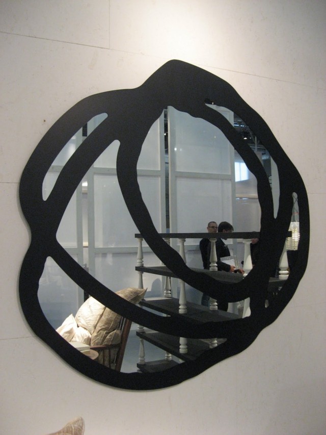 miroir original cadre noir