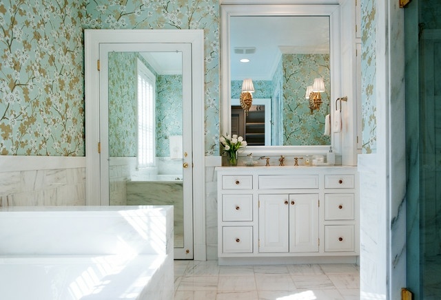 miroirs salle de bains décoration espace petit