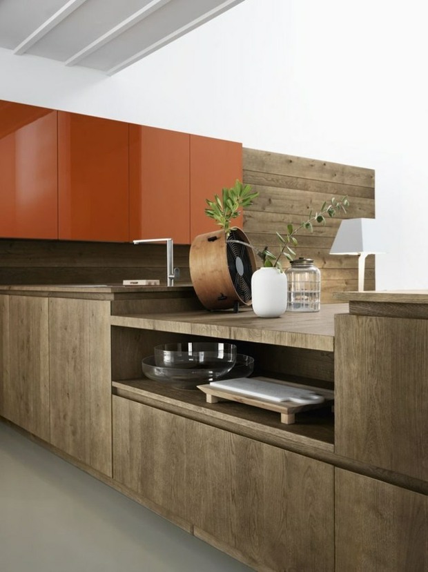 mobilier de cuisine bois chene design