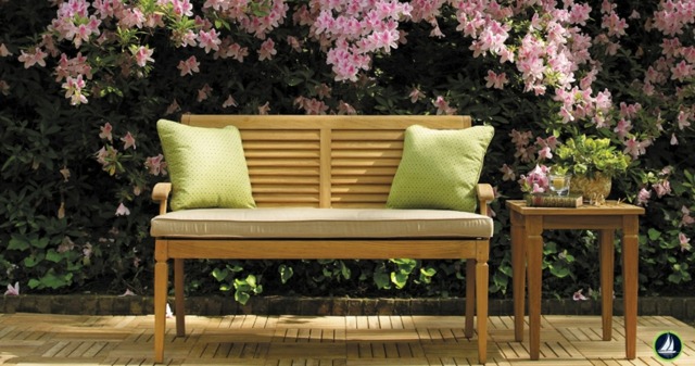 mobilier jardin banc bois