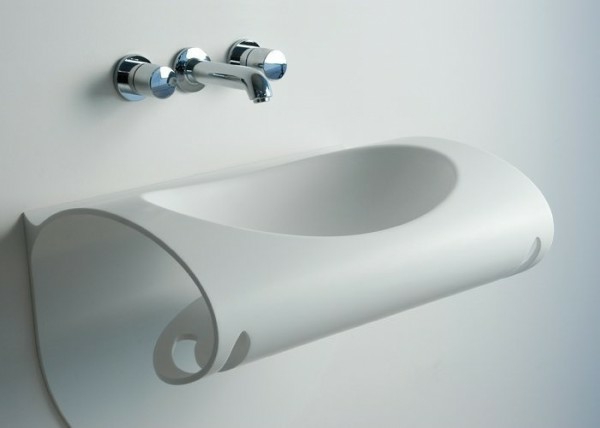 mobilier salle bain design LG Hausys Hi-Macs