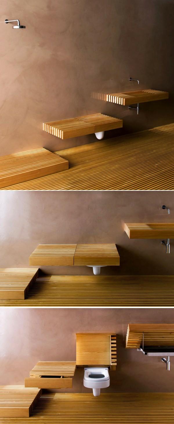 mobilier salle bain design bois Rapsel
