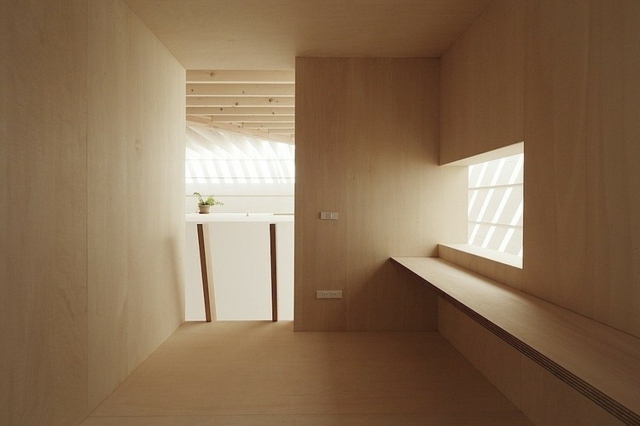moderne maison chambre japonaise entrée bois intérieur