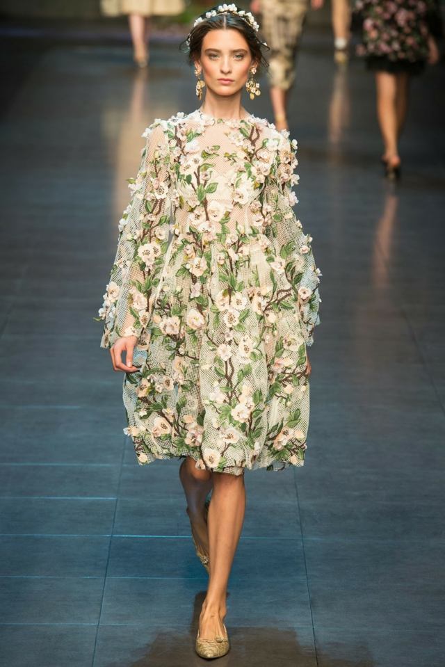 motif floral vetements Dolce Gabbana